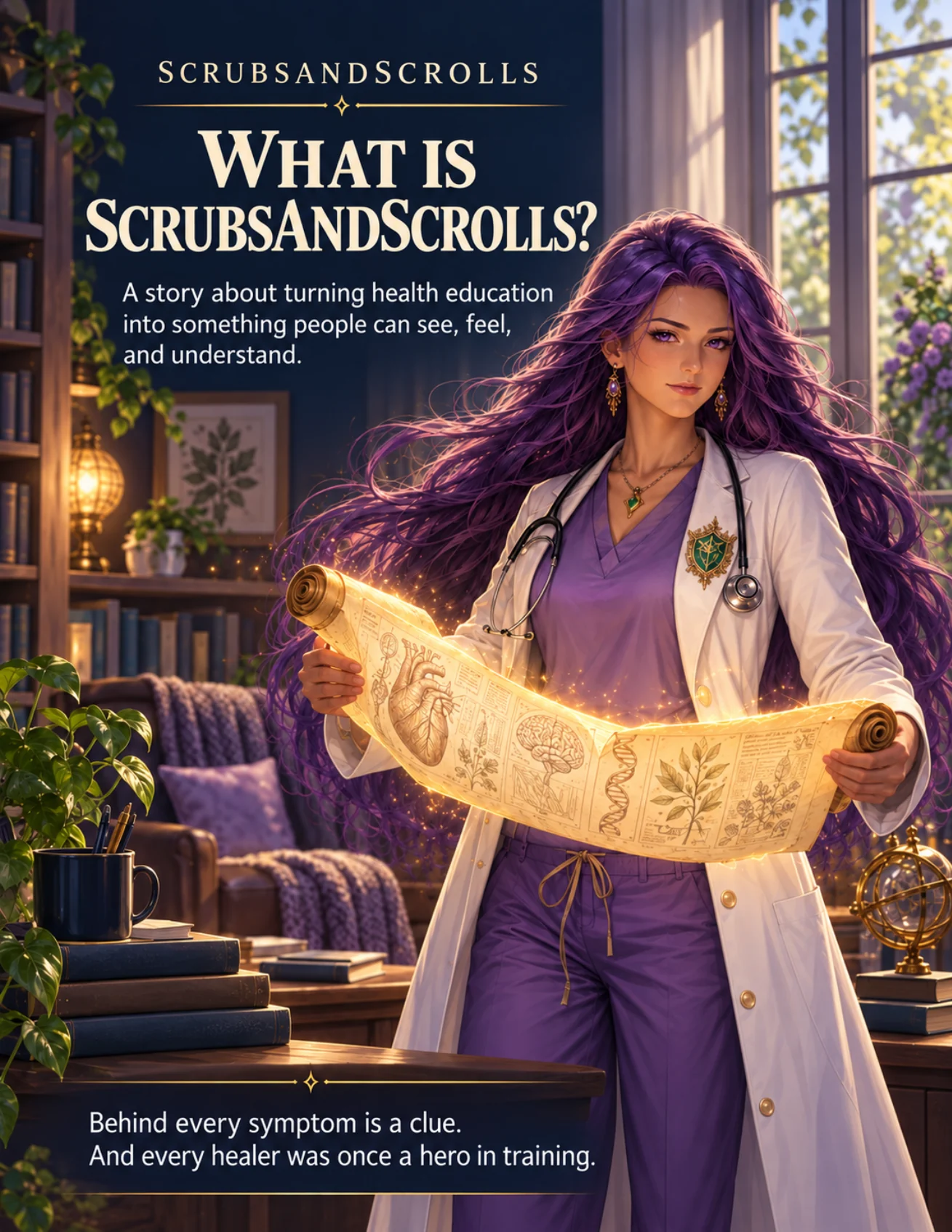 What Is ScrubsAndScrolls storybook cover